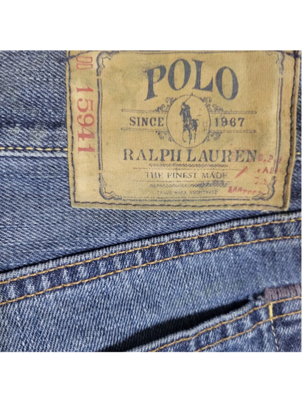 Polo Ralph Lauren Men's Classic Fit 867 Zip-Fly Straight Blue Jeans Size 34/32